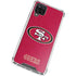 NFL San Francisco 49ers Distressed Galaxy A12 Clear Case
