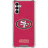 NFL San Francisco 49ers Distressed Galaxy A13 5G Clear Case