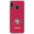 NFL San Francisco 49ers Distressed Galaxy A20 Clear Case