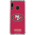 NFL San Francisco 49ers Distressed Galaxy A30 Clear Case