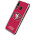 NFL San Francisco 49ers Distressed Galaxy A30 Clear Case