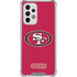 NFL San Francisco 49ers Distressed Galaxy A33 5G Clear Case