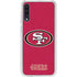 NFL San Francisco 49ers Distressed Galaxy A50 Clear Case