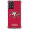 NFL San Francisco 49ers Distressed Galaxy A52 5G Clear Case