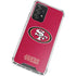 NFL San Francisco 49ers Distressed Galaxy A52 5G Clear Case