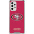NFL San Francisco 49ers Distressed Galaxy A53 5G Clear Case