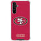 NFL San Francisco 49ers Distressed Galaxy A54 5G Clear Case