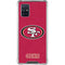 NFL San Francisco 49ers Distressed Galaxy A71 5G Clear Case