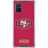 NFL San Francisco 49ers Distressed Galaxy A71 5G Clear Case