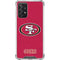 NFL San Francisco 49ers Distressed Galaxy A72 5G Clear Case