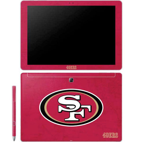 NFL San Francisco 49ers Distressed Galaxy Book 12in Skin
