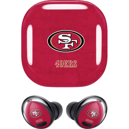 NFL San Francisco 49ers Distressed Galaxy Buds Pro Skin