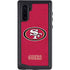 NFL San Francisco 49ers Distressed Galaxy Note 10 Waterproof Case