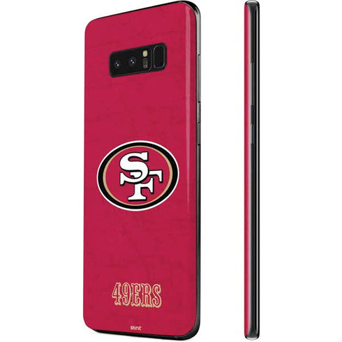 NFL San Francisco 49ers Distressed Galaxy Note 8 Skin