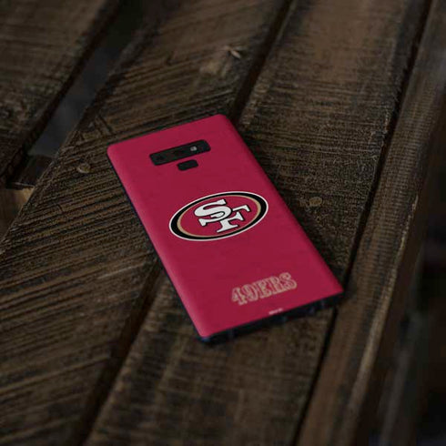 NFL San Francisco 49ers Distressed Galaxy Note 9 Skin