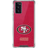 NFL San Francisco 49ers Distressed Galaxy Note20 5G Clear Case