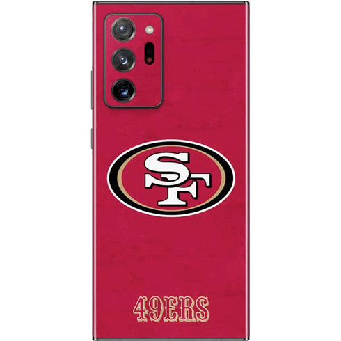 NFL San Francisco 49ers Distressed Galaxy Note20 Ultra 5G Skin