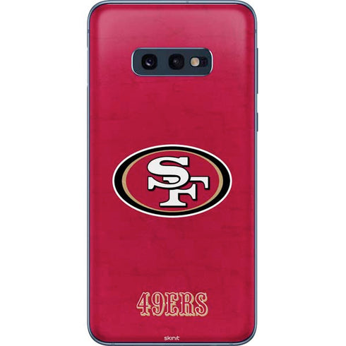 NFL San Francisco 49ers Distressed Galaxy S10e Skin