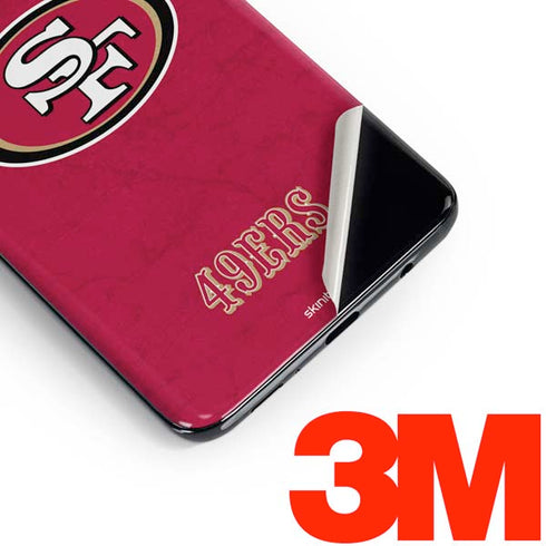 NFL San Francisco 49ers Distressed Galaxy S10e Skin