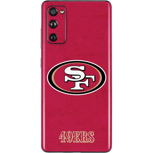 NFL San Francisco 49ers Distressed Galaxy S20 Fan Edition Skin