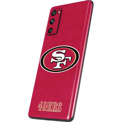 NFL San Francisco 49ers Distressed Galaxy S20 Fan Edition Skin