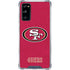 NFL San Francisco 49ers Distressed Galaxy S20 FE Clear Case