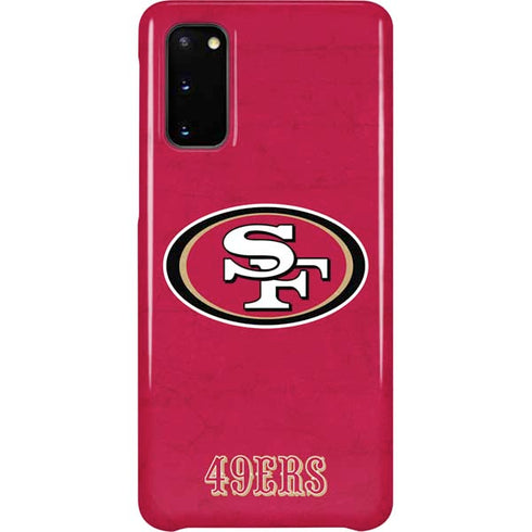 NFL San Francisco 49ers Distressed Galaxy S20 Lite Case