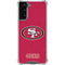 NFL San Francisco 49ers Distressed Galaxy S21 FE Clear Case