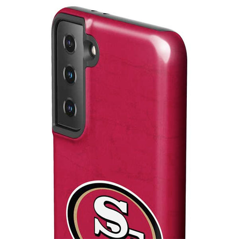 NFL San Francisco 49ers Distressed Galaxy S21 Plus 5G Pro Case