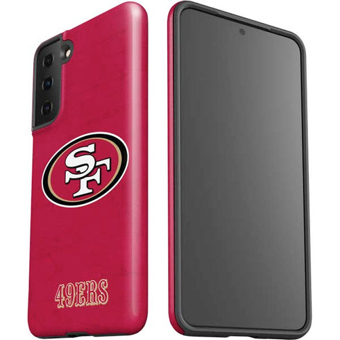 NFL San Francisco 49ers Distressed Galaxy S21 Plus 5G Pro Case
