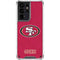 NFL San Francisco 49ers Distressed Galaxy S21 Ultra 5G Clear Case