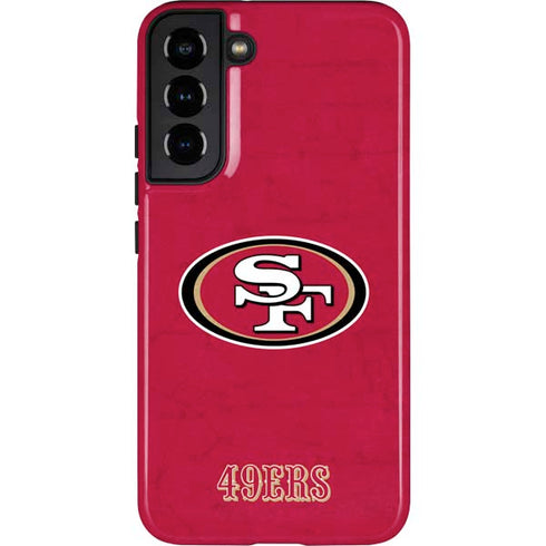 NFL San Francisco 49ers Distressed Galaxy S22 Plus Pro Case
