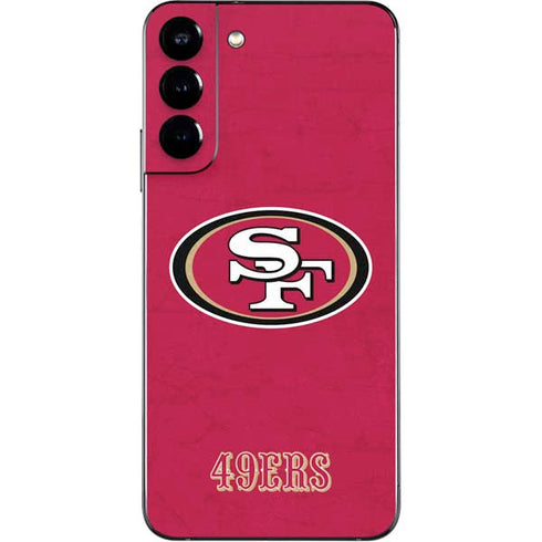 NFL San Francisco 49ers Distressed Galaxy S22 Plus Skin