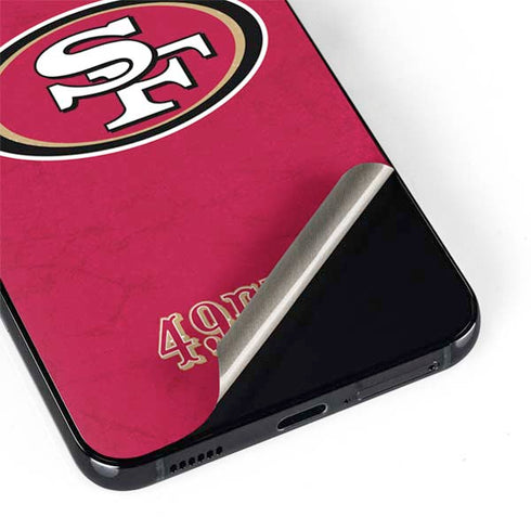 NFL San Francisco 49ers Distressed Galaxy S22 Plus Skin