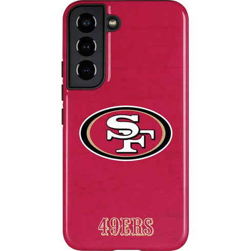 NFL San Francisco 49ers Distressed Galaxy S22 Pro Case