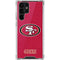 NFL San Francisco 49ers Distressed Galaxy S22 Ultra Clear Case