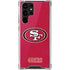 NFL San Francisco 49ers Distressed Galaxy S22 Ultra Clear Case