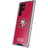 NFL San Francisco 49ers Distressed Galaxy S22 Ultra Clear Case