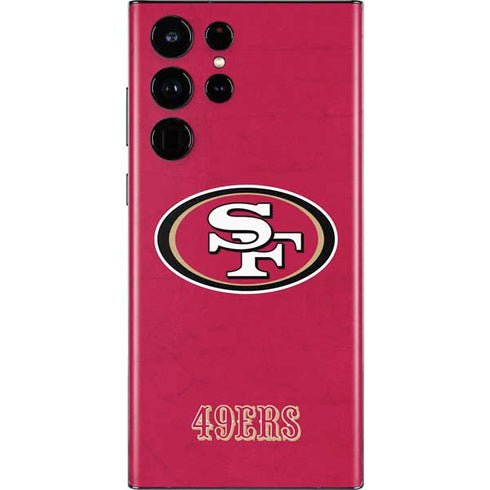 NFL San Francisco 49ers Distressed Galaxy S22 Ultra Skin