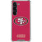 NFL San Francisco 49ers Distressed Galaxy S23 Clear Case
