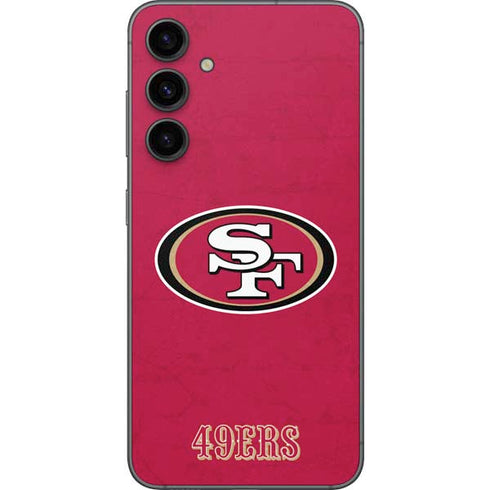 NFL San Francisco 49ers Distressed Galaxy S23 FE Skin