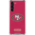 NFL San Francisco 49ers Distressed Galaxy S23 Plus Clear Case