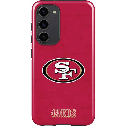 NFL San Francisco 49ers Distressed Galaxy S23 Plus Pro Case