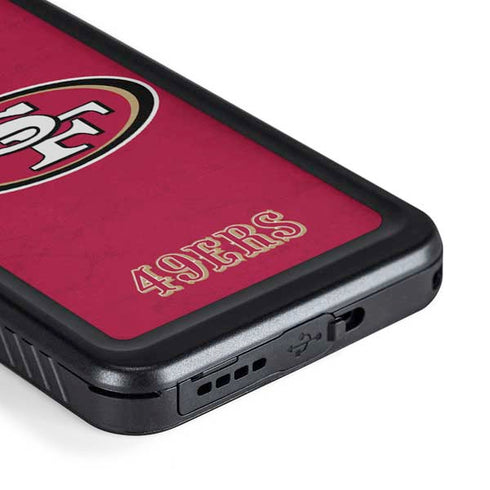 NFL San Francisco 49ers Distressed Galaxy S23 Plus Waterproof Case