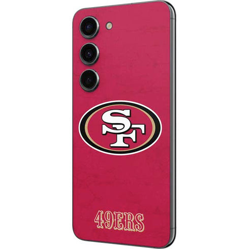 NFL San Francisco 49ers Distressed Galaxy S23 Skin