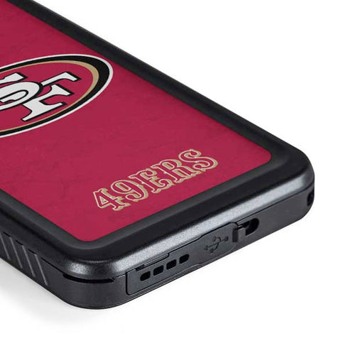 NFL San Francisco 49ers Distressed Galaxy S23 Waterproof Case