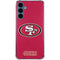 NFL San Francisco 49ers Distressed Galaxy S24 Clear Case