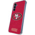 NFL San Francisco 49ers Distressed Galaxy S24 Clear Case