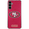 NFL San Francisco 49ers Distressed Galaxy S24 Plus Clear Case