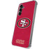 NFL San Francisco 49ers Distressed Galaxy S24 Plus Clear Case